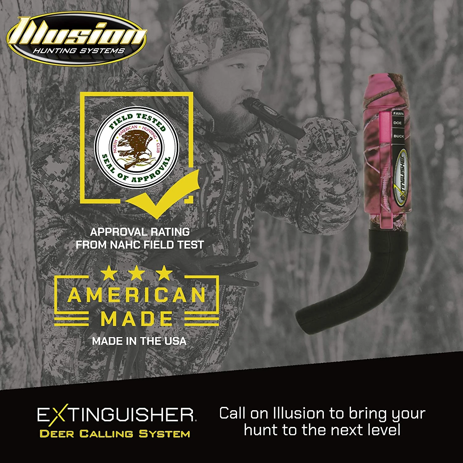 Illusion Game Call System Extinguisher Deer Call Pink 743 3 Illusion Game Call System Extinguisher Deer Call Pink 743