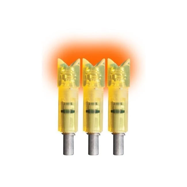 Lumenok Archery Lighted Crossbow Bolt Nock .300 ID Crescent End 3 Pack Orange Gold Tip GTC3 3 Lumenok Archery Lighted Crossbow Bolt Nock .300 ID Crescent End 3 Pack Orange Gold Tip GTC3