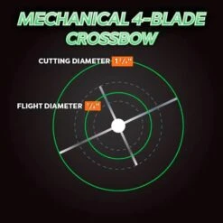 Outdoor Hunting Store -Outdoor Hunting Store TG 02371 Titanium Broadheads Crossbow Cut 1